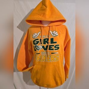 Gildan Heavy Blend Yellow Orange Hoodie Packers Fans